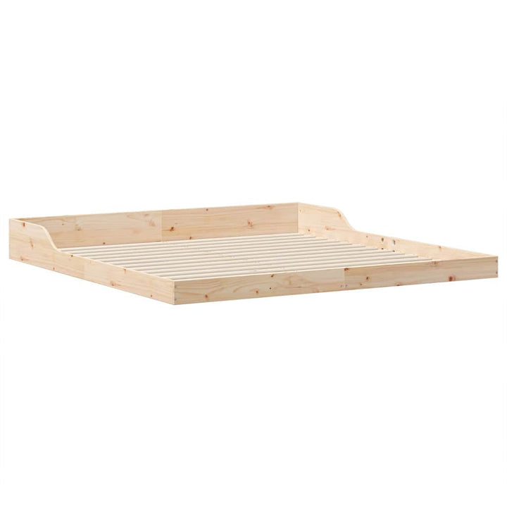 Sengestel Brun 180 x 210 cm Massiv fyrretræ