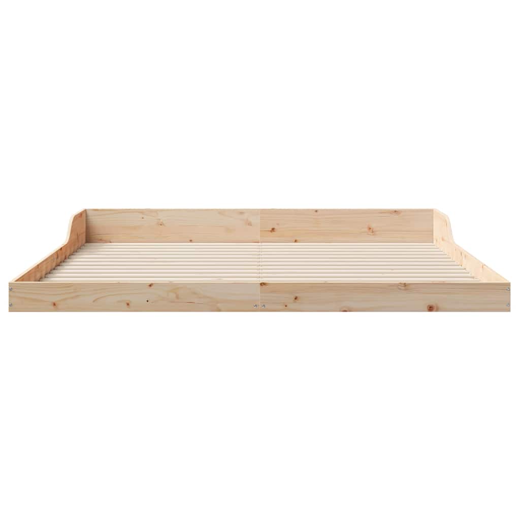 Sengestel Brun 180 x 210 cm Massiv fyrretræ