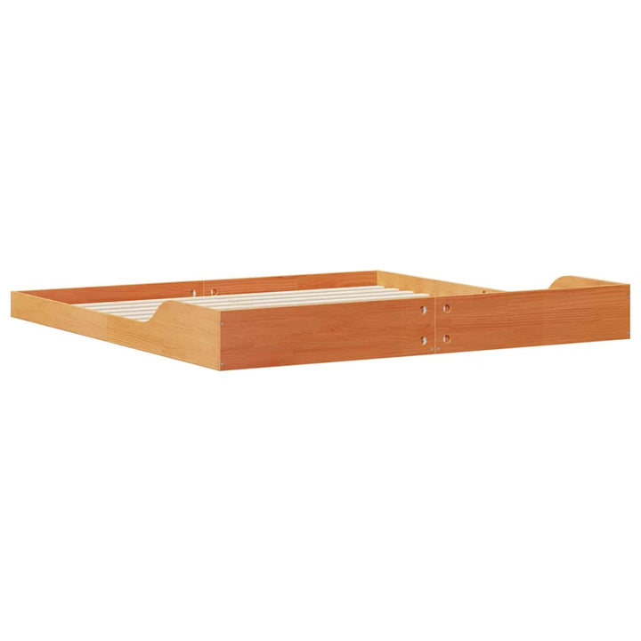 Sengestel Voks brun 180 x 210 cm Massiv fyrretræ