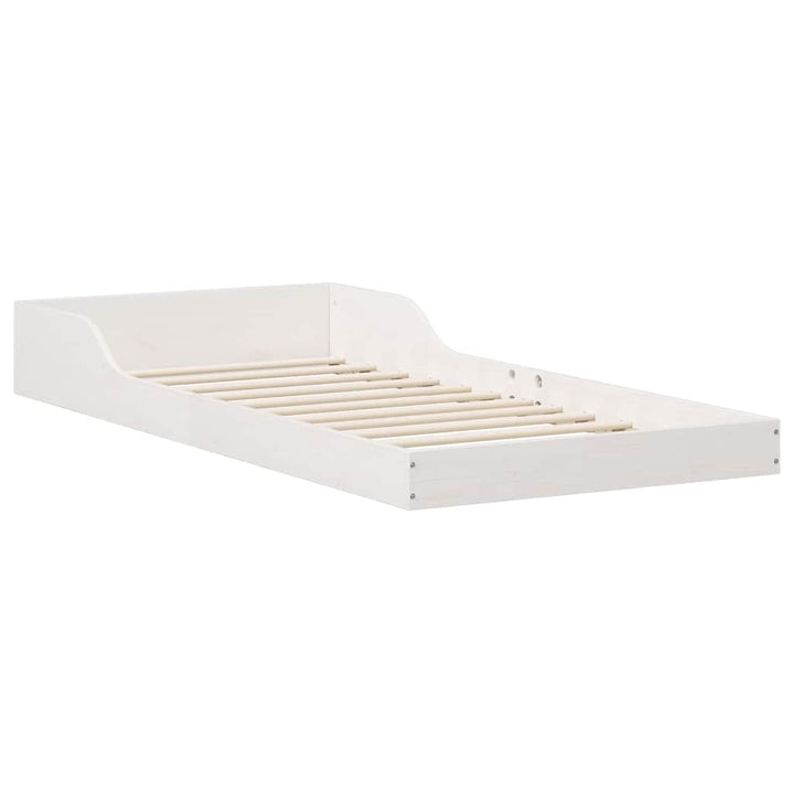 Sengestel Hvid 80 x 220 cm Massiv fyrretræ