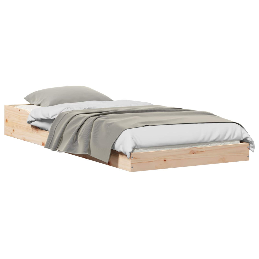 Sengestel Naturfarvet 100 x 220 cm Massiv fyrretræ