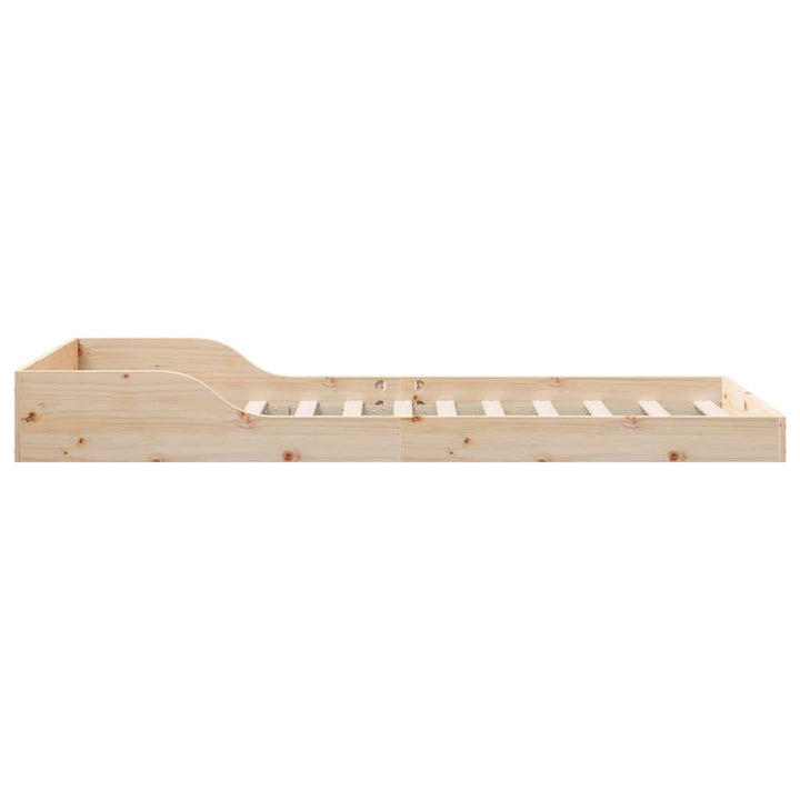 Sengestel Naturfarvet 100 x 220 cm Massiv fyrretræ