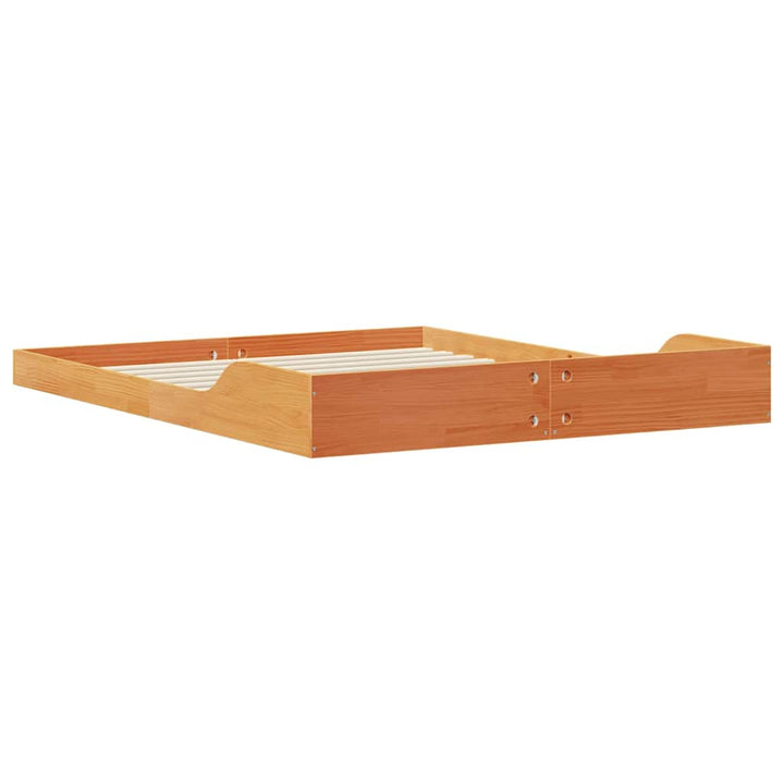 Sengestel Voks brun 160 x 220 cm Massiv fyrretræ