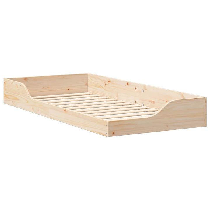 Sengestel Brun 100 x 200 cm Massiv fyrretræ