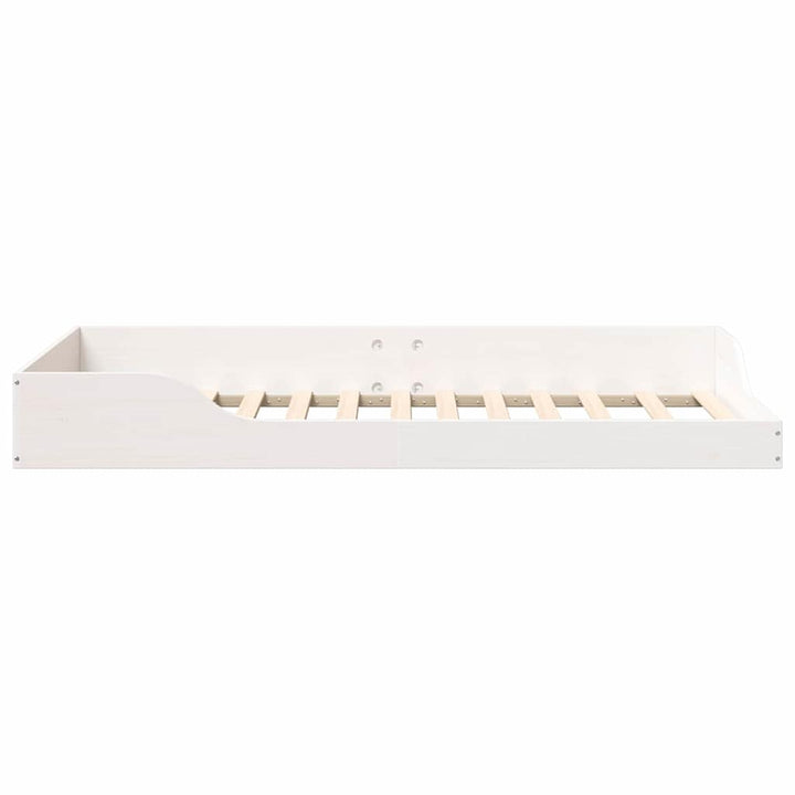 Sengestel Hvid 90 x 190 cm Massiv fyrretræ