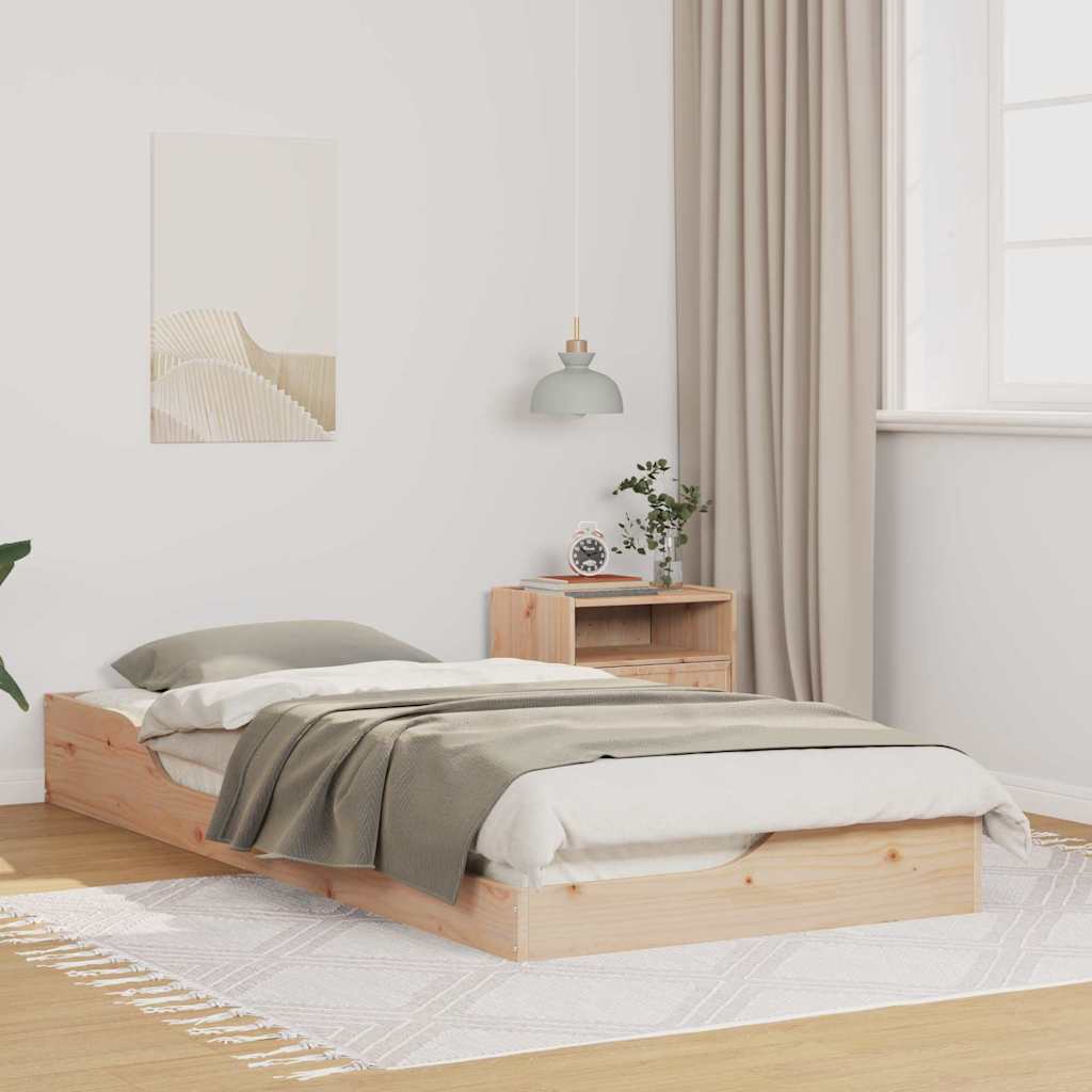 Sengestel Brun 80 x 210 cm Massiv fyrretræ