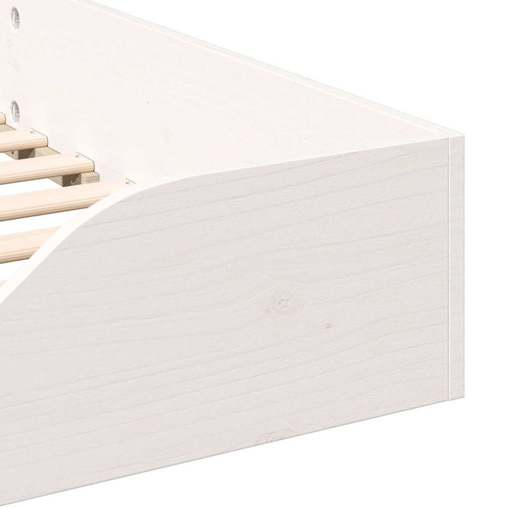 Sengestel Hvid 80 x 210 cm Massiv fyrretræ