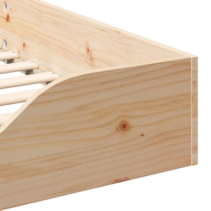 Sengestel Brun 80 x 220 cm Massiv fyrretræ