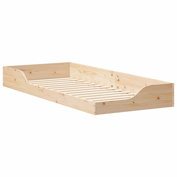 Sengestel Brun 80 x 220 cm Massiv fyrretræ