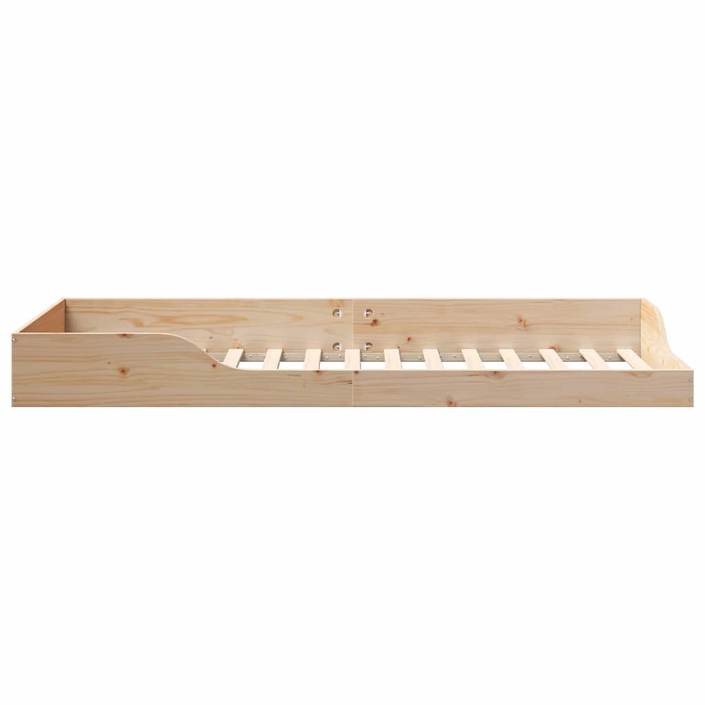 Sengestel Brun 80 x 220 cm Massiv fyrretræ