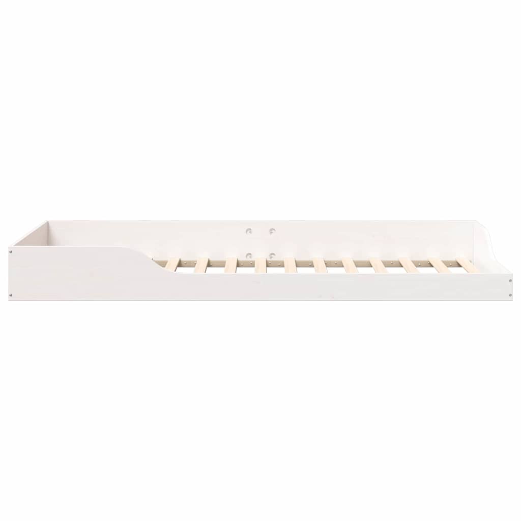 Sengestel Hvid 90 x 220 cm Massiv fyrretræ