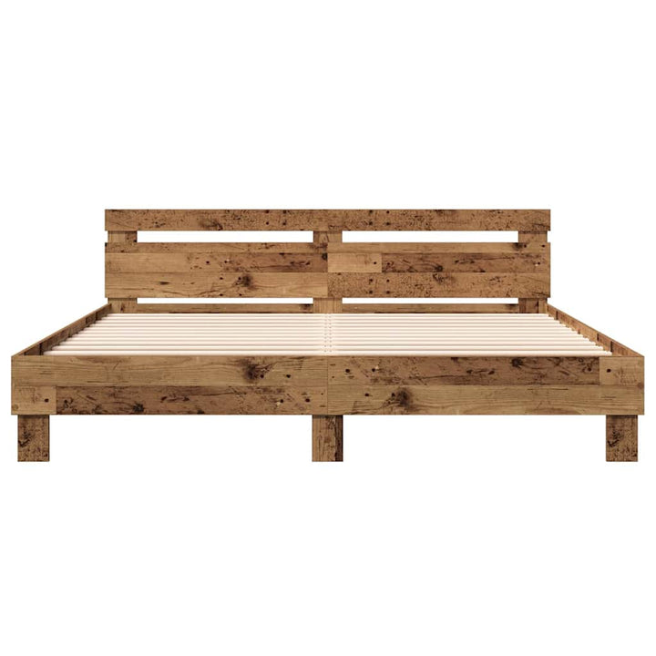 Sengestel Gammelt træ 203 x 185 x 70 cm Konstrueret træ