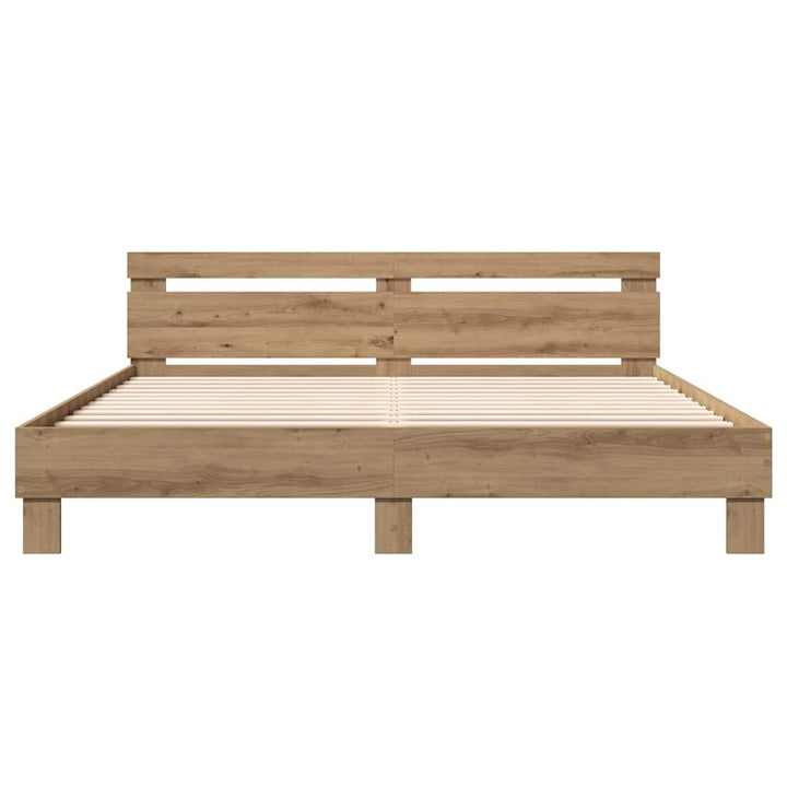 Sengestel Artisan Egetræ 203 x 185 x 70 cm Konstrueret træ