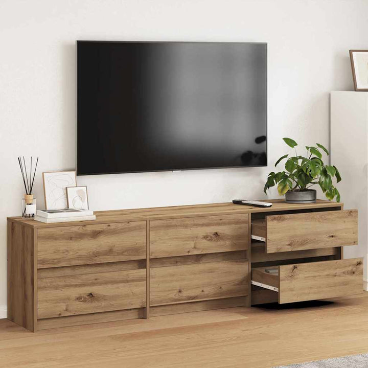 TV Enheder Vægmonteret 2 pcs Artisan Egetræ 180 x 34 x 50 cm