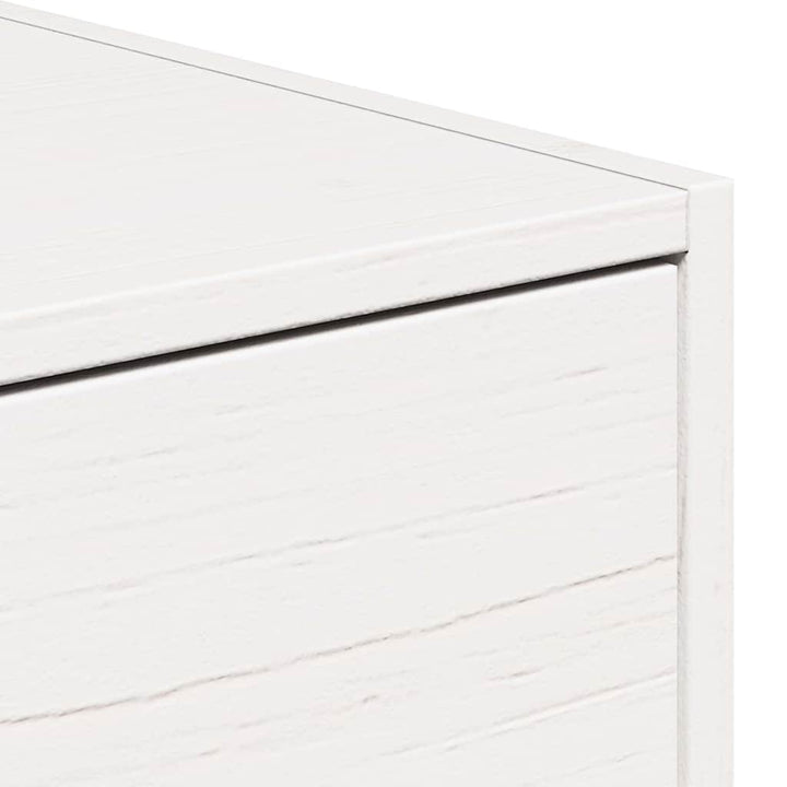 Sengebord 2 pcs Hvid 50 x 32,5 x 24 cm Massivt fyrretræ