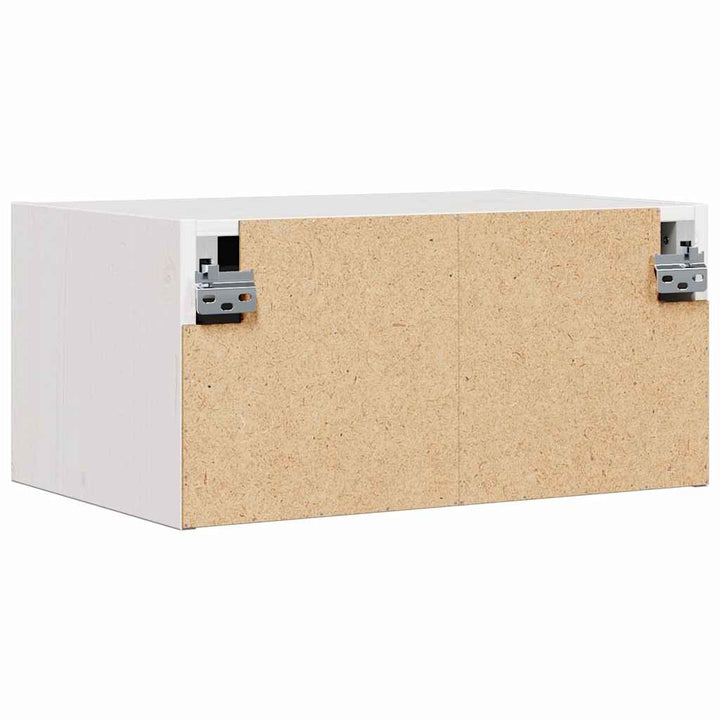 Sengebord 2 pcs Hvid 50 x 32,5 x 24 cm Massivt fyrretræ