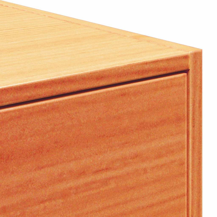 Sengebord 2 pcs Voks brun 50 x 32,5 x 24 cm Massivt fyrretræ