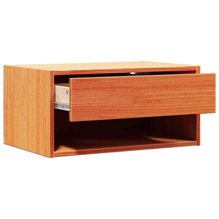 Sengebord 2 pcs Voks brun 50 x 32,5 x 24 cm Massivt fyrretræ