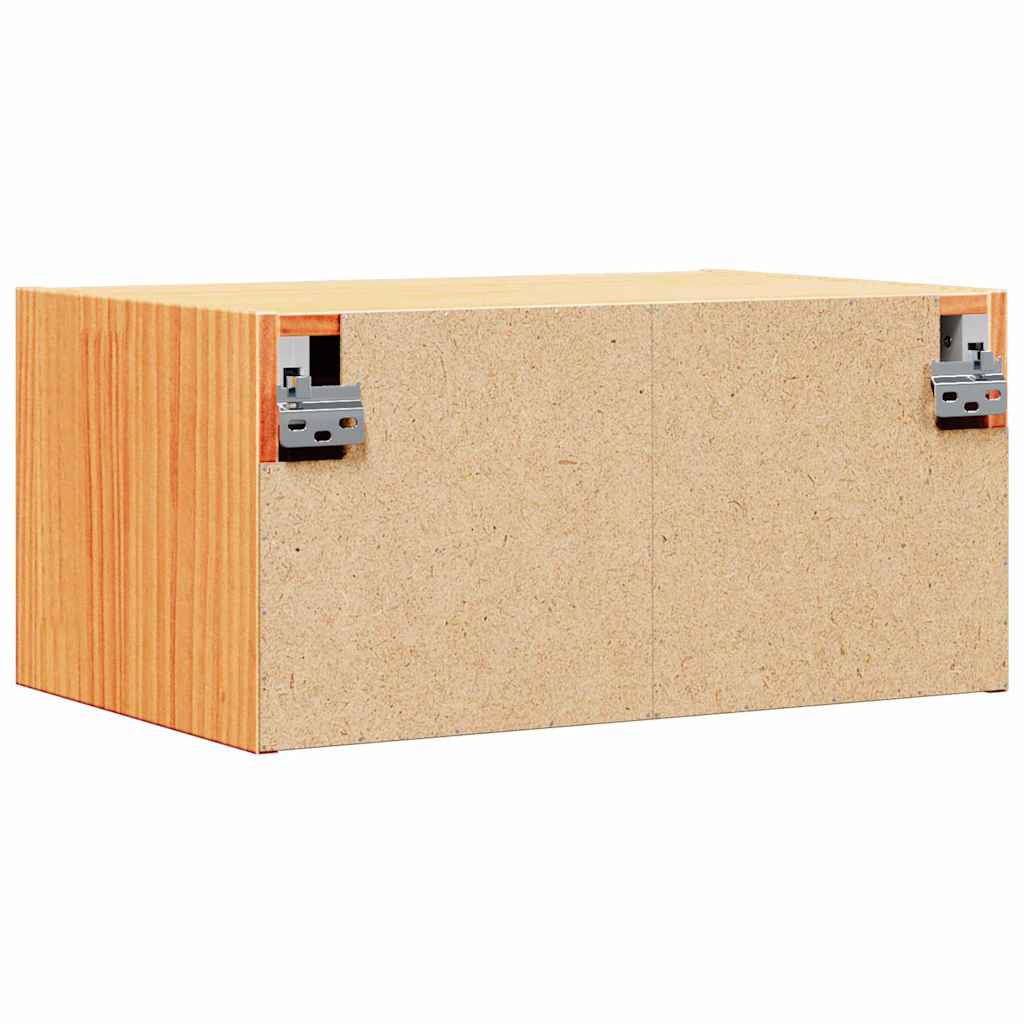 Sengebord 2 pcs Voks brun 50 x 32,5 x 24 cm Massivt fyrretræ