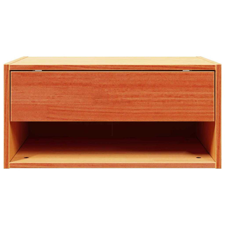 Sengebord 2 pcs Voks brun 50 x 32,5 x 24 cm Massivt fyrretræ