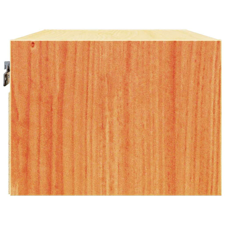 Sengebord 2 pcs Voks brun 50 x 32,5 x 24 cm Massivt fyrretræ