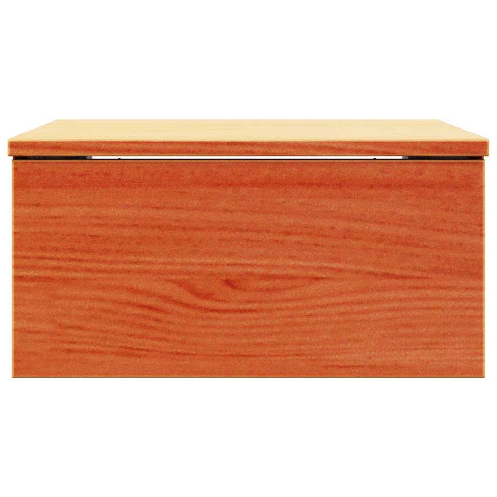 Sengebord Voks brun 37 x 35 x 18,5 cm Massivt fyrretræ