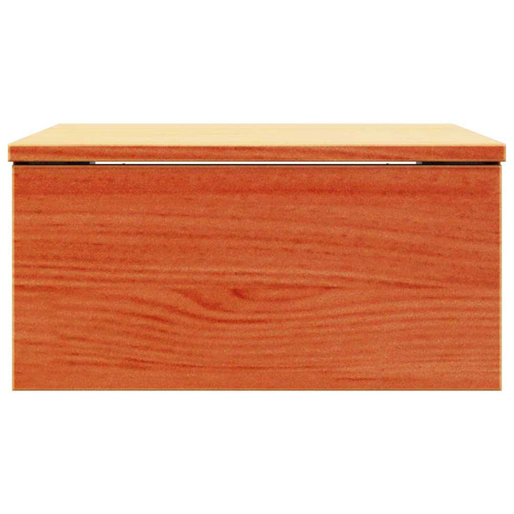 Sengebord 2 pcs Voks brun 37 x 35 x 18,5 cm Massivt fyrretræ
