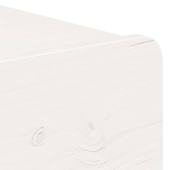 Sengebord 2 pcs Hvid 44 x 32,5 x 40 cm Massivt fyrretræ