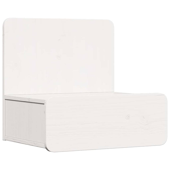 Sengebord 2 pcs Hvid 44 x 32,5 x 40 cm Massivt fyrretræ
