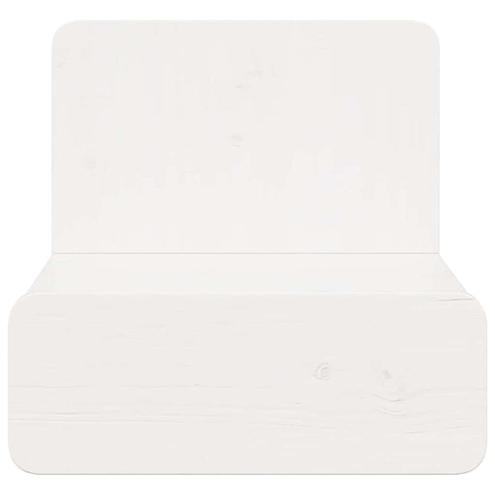 Sengebord 2 pcs Hvid 44 x 32,5 x 40 cm Massivt fyrretræ