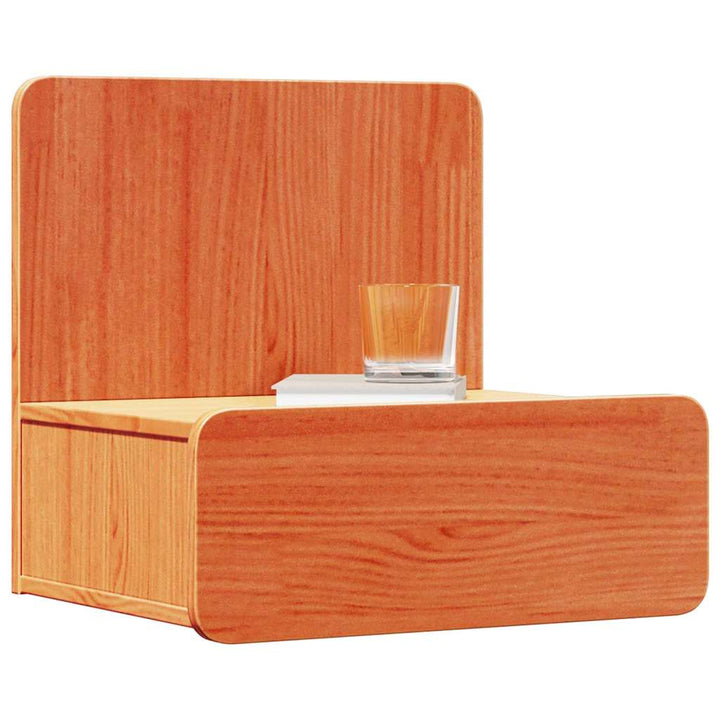Sengebord 2 pcs Voks brun 44 x 32,5 x 40 cm Massivt fyrretræ