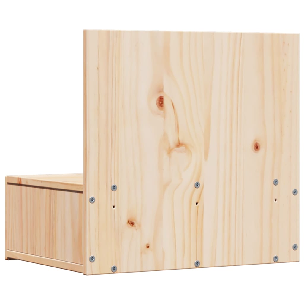 Sengebord med skuffe Brun 42 x 32,5 x 40 cm Massivt fyrretræ