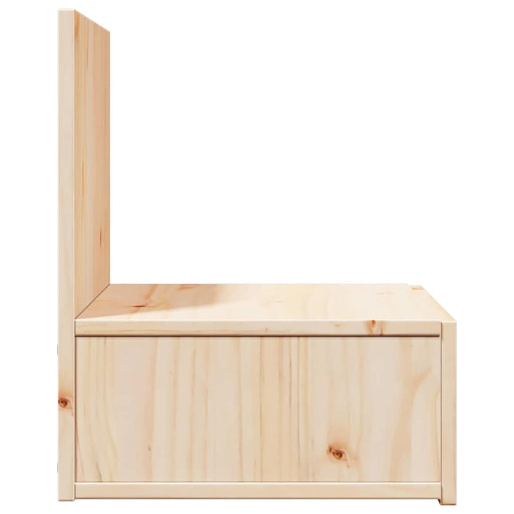 Sengebord med skuffe Brun 42 x 32,5 x 40 cm Massivt fyrretræ