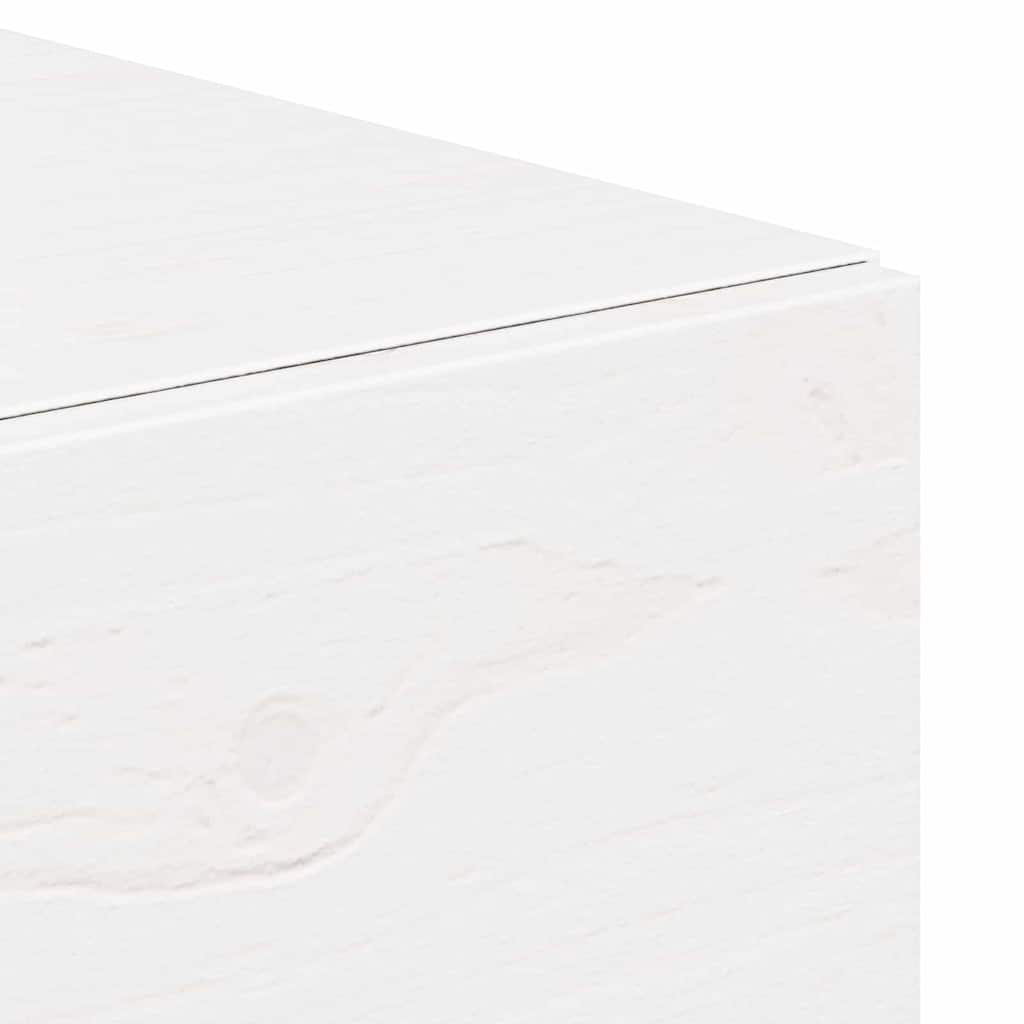 Sengebord 2 pcs Hvid 42 x 32,5 x 40 cm Massivt fyrretræ