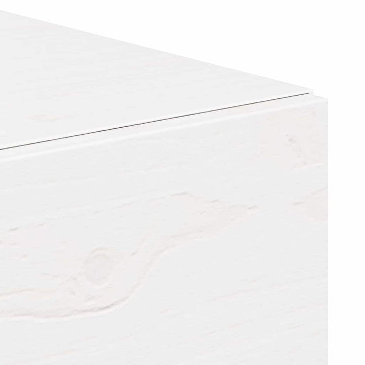 Sengebord 2 pcs Hvid 42 x 32,5 x 40 cm Massivt fyrretræ