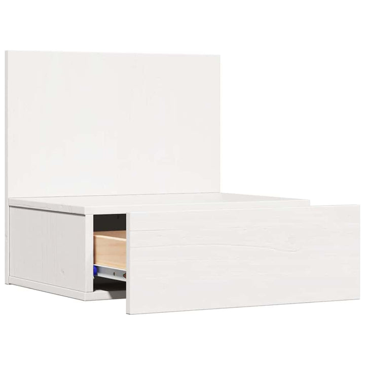 Sengebord 2 pcs Hvid 42 x 32,5 x 40 cm Massivt fyrretræ