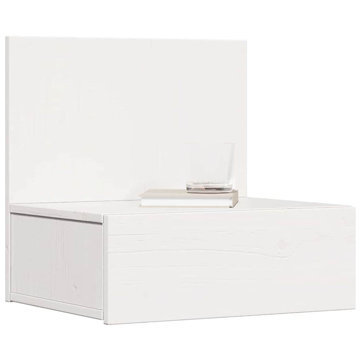 Sengebord 2 pcs Hvid 42 x 32,5 x 40 cm Massivt fyrretræ