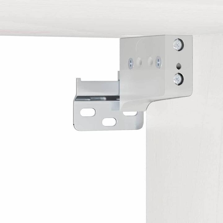 Sengebord med skuffe Hvid 39 x 34 x 16,5 cm Massivt fyrretræ