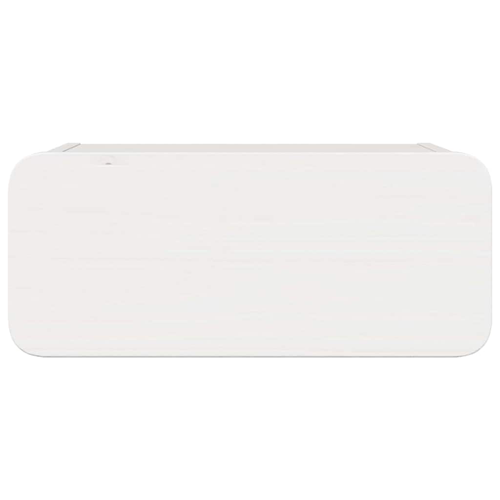 Sengebord 2 pcs Hvid 39 x 34 x 16,5 cm Massivt fyrretræ