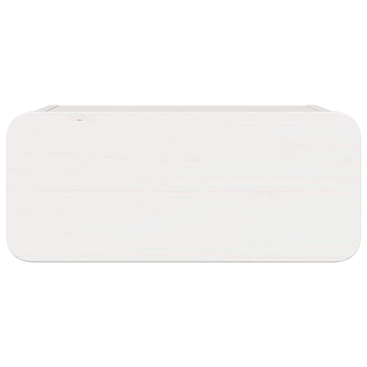 Sengebord 2 pcs Hvid 39 x 34 x 16,5 cm Massivt fyrretræ