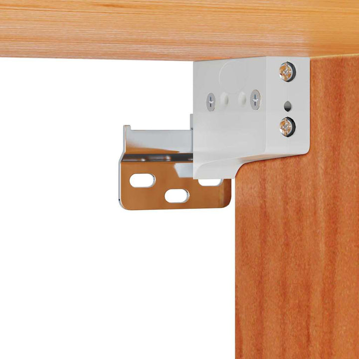 Sengebord Voks brun 39 x 34 x 16,5 cm Massivt fyrretræ