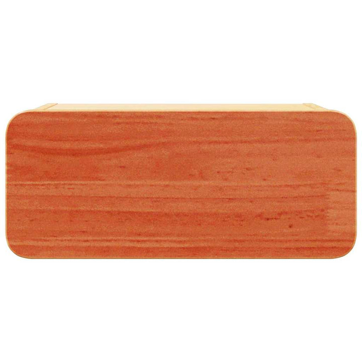 Sengebord Voks brun 39 x 34 x 16,5 cm Massivt fyrretræ