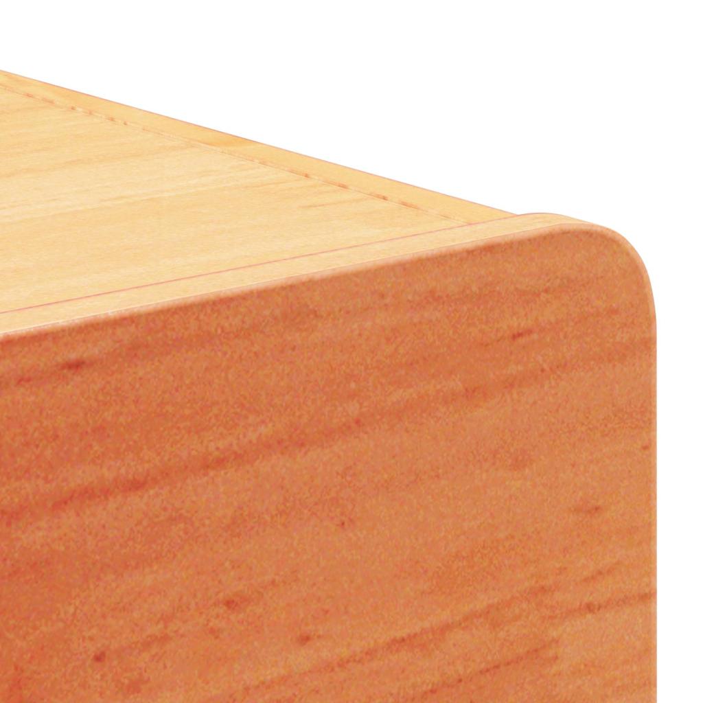 Sengebord 2 pcs Voks brun 39 x 34 x 16,5 cm Massivt fyrretræ
