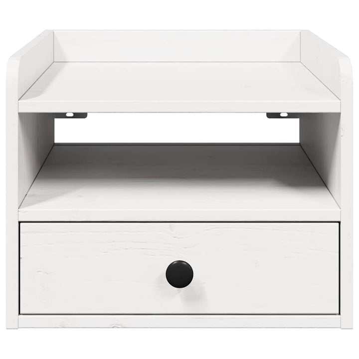 Sengebord 2 pcs Hvid 38 x 36 x 29,5 cm Massivt fyrretræ