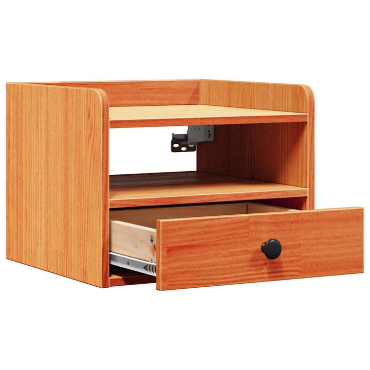 Sengebord Voks brun 38 x 36 x 29,5 cm Massivt fyrretræ