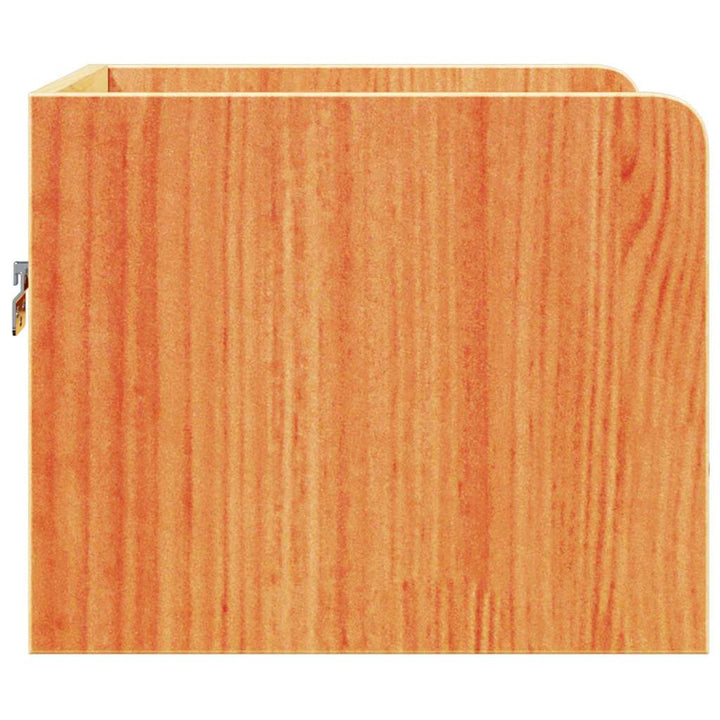 Sengebord 2 pcs Voks brun 38 x 36 x 29,5 cm Massivt fyrretræ