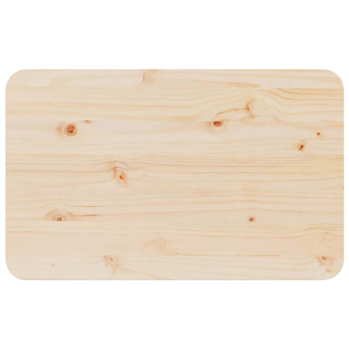 Sofabord Naturfarvet 80 x 50 x 31 cm Massivt fyrretræ
