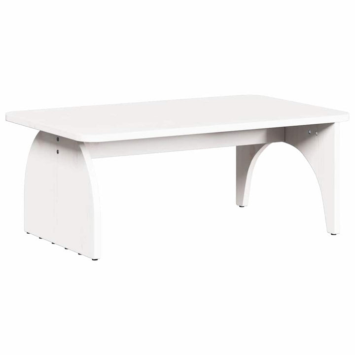 Sofabord Hvid 80 x 50 x 31 cm Massivt fyrretræ