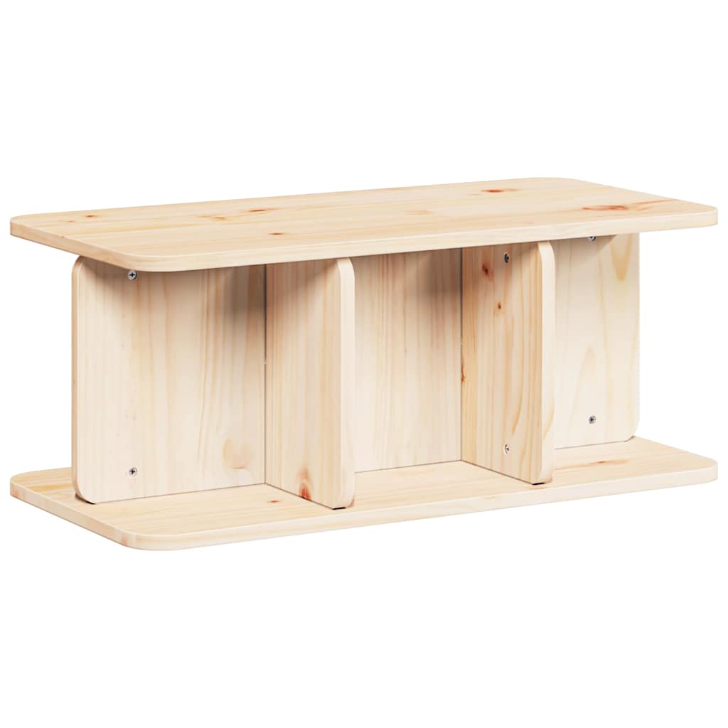 Sofabord Naturfarvet 80 x 39,5 x 33,5 cm Massivt fyrretræ