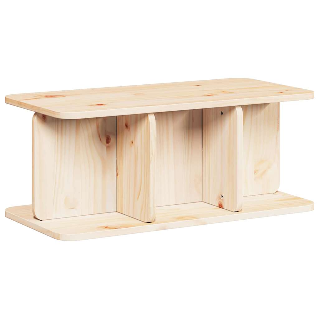 Sofabord Naturfarvet 80 x 39,5 x 33,5 cm Massivt fyrretræ